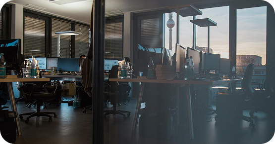 Modern office workspace